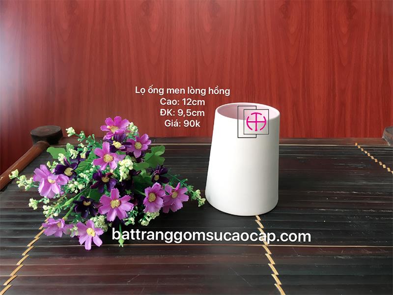 Lọ ống men lòng hồng