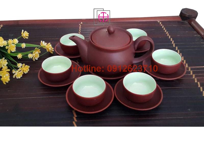 Bộ ấm trà tử sa thống to