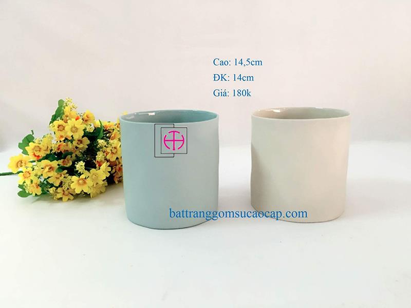 chậu vuốt tay trang trí