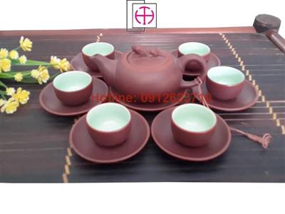 Bộ ấm trà tử sa rồng nhỏ
