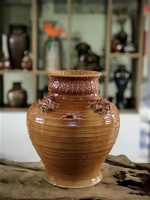 Lọ hoa vuốt tay độc bản H.28cm