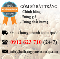Gốm sứ bát tràng chính hãng, đúng giá, đúng chất lượng